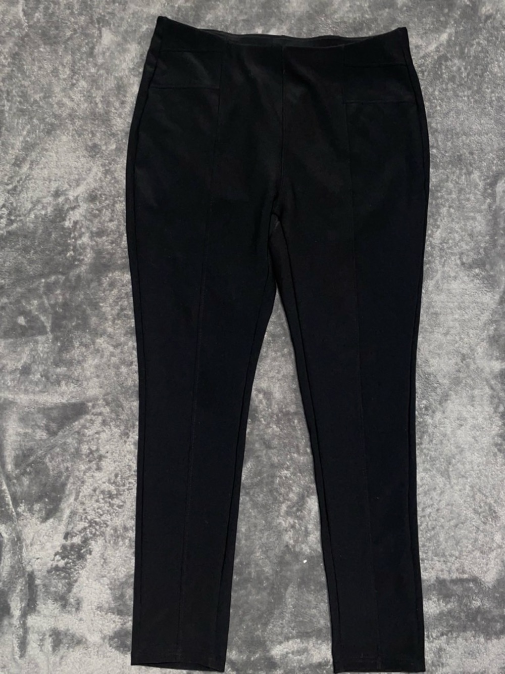 Sleek Black Skinny Ponte Pants for Women